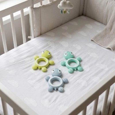Anneau dentition bébé lavable en machine pour une hygiène parfaite
