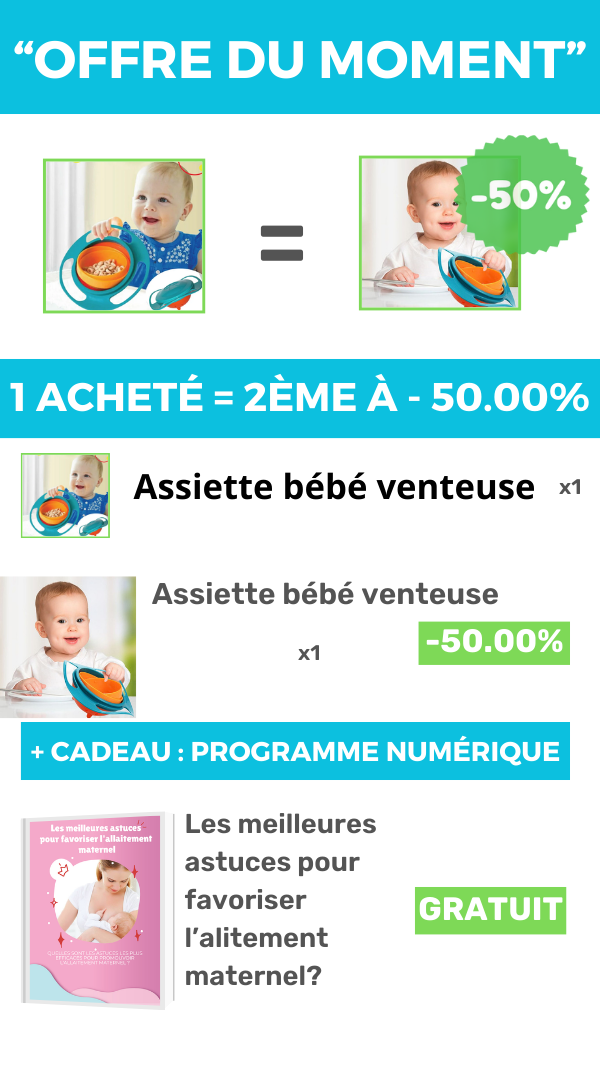 Assiette bébé avec ventouse anti-renversement EASY BOWL