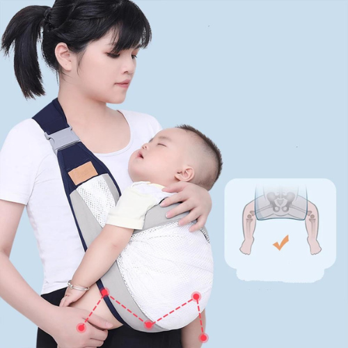 Écharpe de portage libérant les mains des parents"