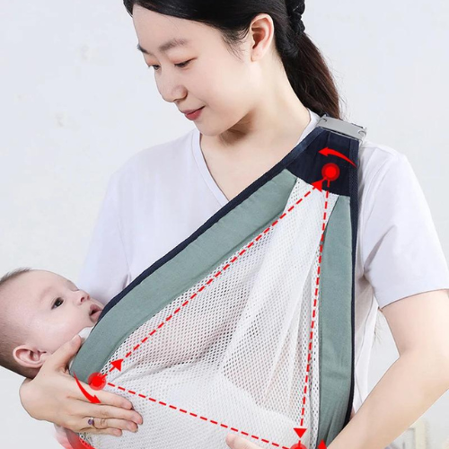 Écharpe de portage offrant confort optimal au bébé"