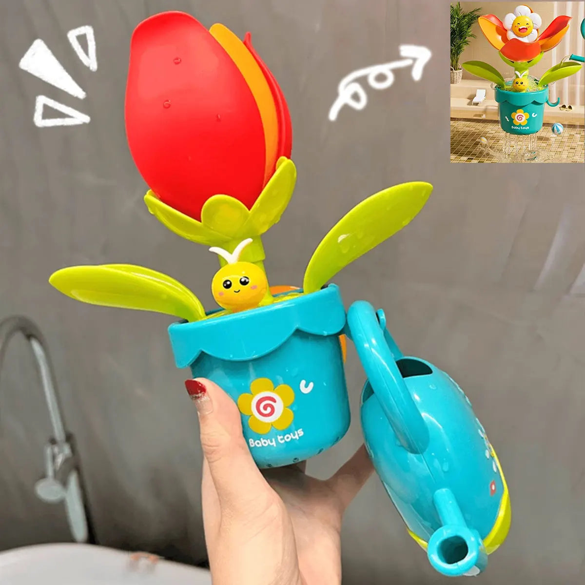 jouet-baignoire-bébé-amusement