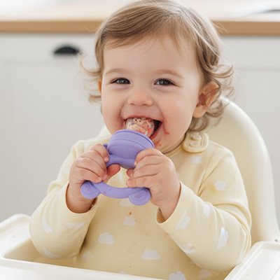 "Repas en toute sécurité : Grignoteuse bébé