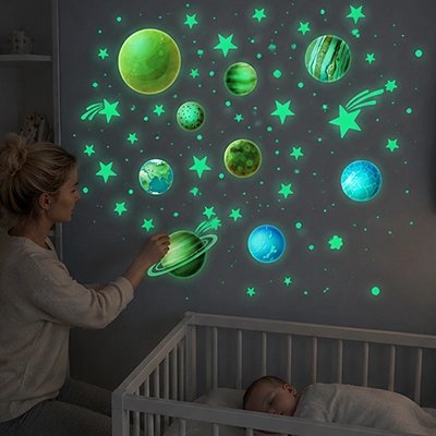 Autocollants étoiles fluorescentes pour chambre d’enfant"