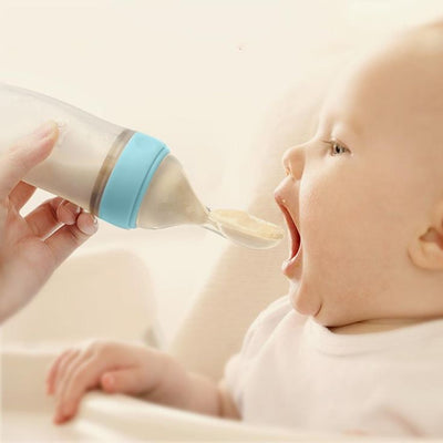 Biberon cuillère bleu ciel EASYBOTTLE pour alimentation bébé"