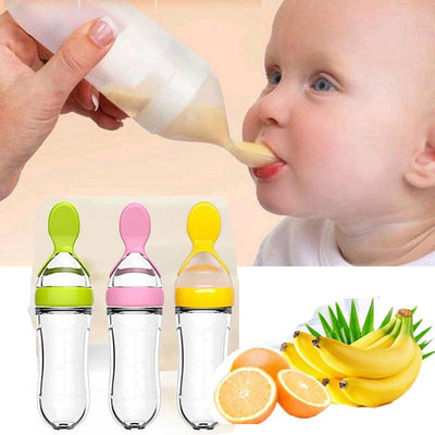 Biberon cuillère orange EASYBOTTLE pour alimentation bébé"