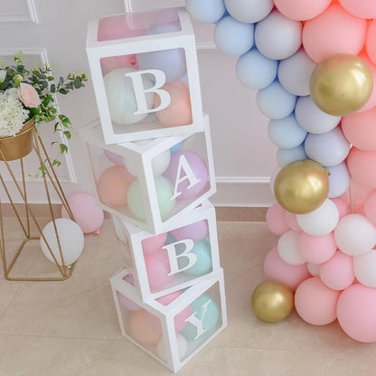 Boîte à ballons décorative pour anniversaire bébé