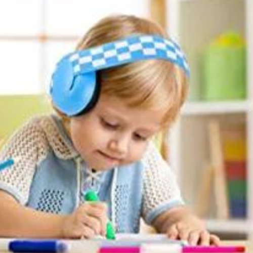 Casque anti-bruit bébé léger pour concentration à l'école"