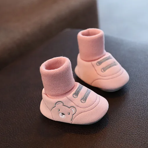 Chausson-Chaussette-bebe-roseee