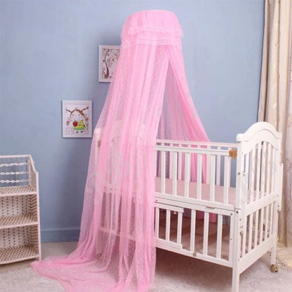 Ciel de lit bébé en voile léger et apaisant