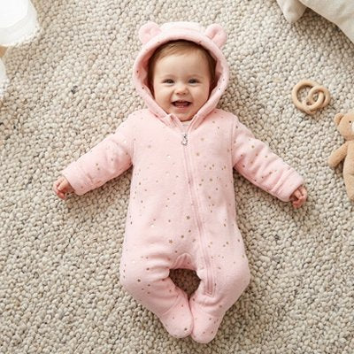 Combinaison bébé douceur et confort en flanelle pour automne et hiver"