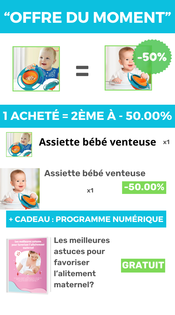 ASSIETTE BÉBÉ VENTOUSE︱EASY BOWL™ (ACHETEZ EN UNE ET OBTENEZ DEUXIÈME À 50 %)