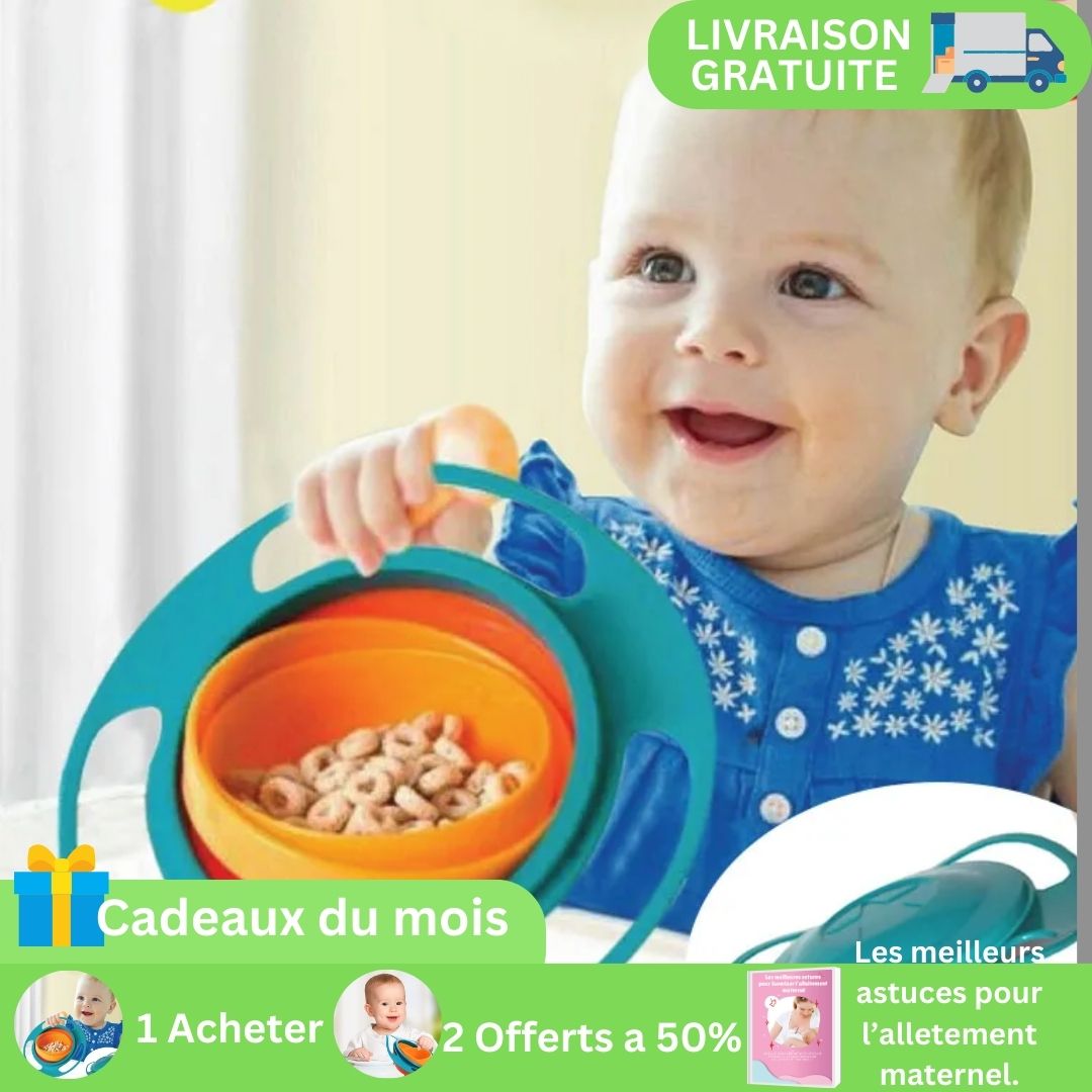 ASSIETTE BÉBÉ VENTOUSE︱EASY BOWL™ (ACHETEZ EN UNE ET OBTENEZ DEUXIÈME À 50 %)