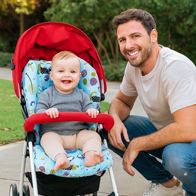 Coussin chaise haute bébé confortable en coton doux 