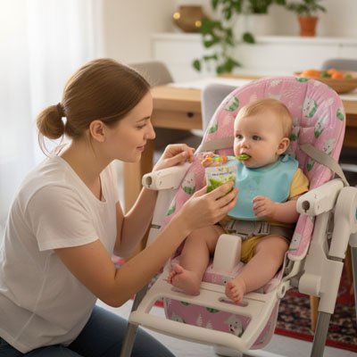 Coussin confortable pour chaise haute bébé