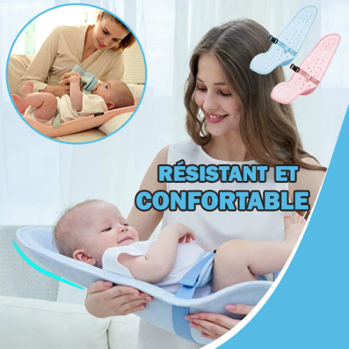 Coussin d'allaitement bleu ergonomique pour petit garçon