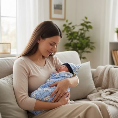 Couverture emmaillotage adaptée à toutes les saisons pour bébé"