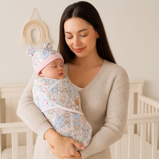 Couverture emmaillotage bébé adaptée à toutes les saisons"