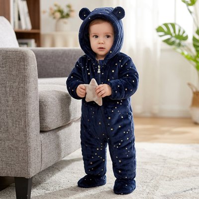 Détail fermeture pression combinaison bébé – habillage facile et sécurisé