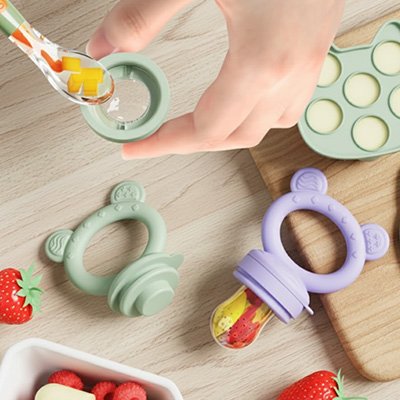 Détails grignote bébé sécurité alimentaire et matériaux sans BPA