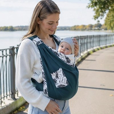 Design ergonomique de l’écharpe de portage pour un maintien optimal"