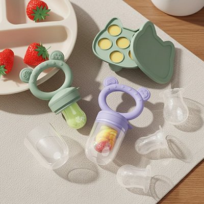 Grignoteur bébé facile à nettoyer pour encas sains et sécurisés