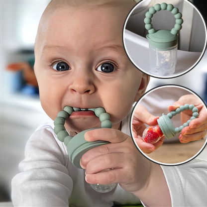 Grignoteuse avec filet silicone pour fruits et légumes