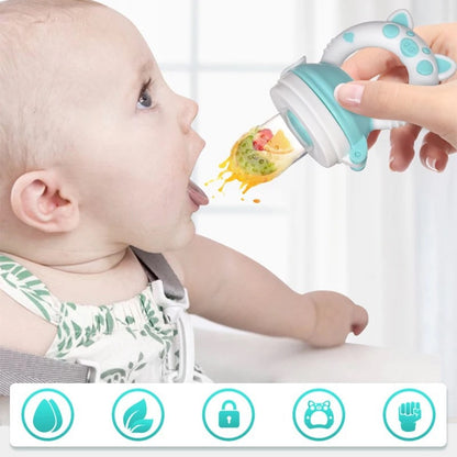 Grignoteuse bébé fruits EASY FEED avec tétine sécuritaire"