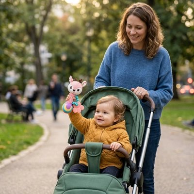 "Hochet bébé avec poignée facile à saisir pour petites mains"