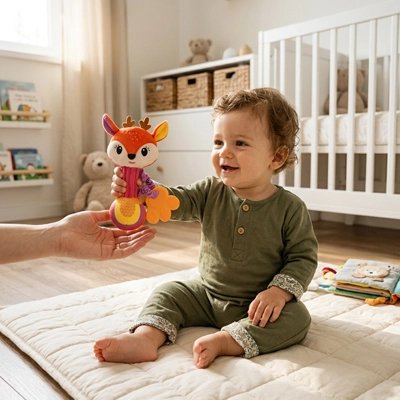 Hochet bébé ergonomique, cadeau idéal pour tout-petits"