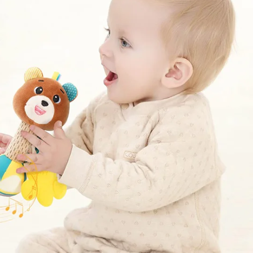 Hochet bébé musical doux et coloré pour éveil