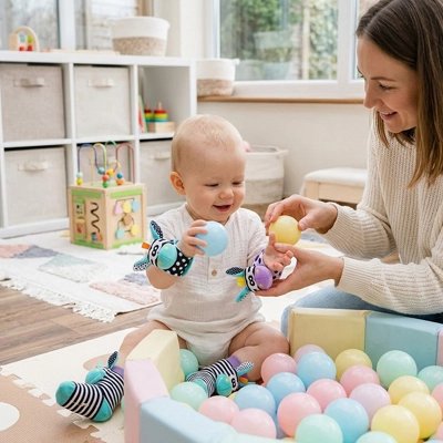 Hochet de poignet pour bébé, facile à saisir"