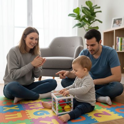 Jouet d'éveil bébé - apprentissage précoce et découverte