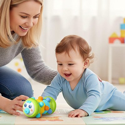 Jouet d'éveil multicolore pour bébé 1 an avec activités sensorielles"