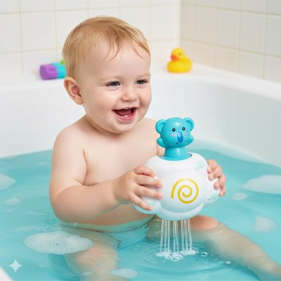 Jouet de bain bébé girafe - jeu aquatique éducatif et amusant