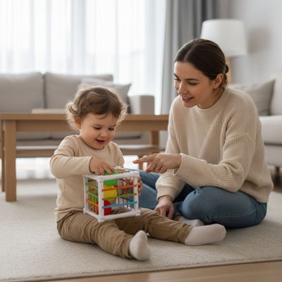 Jouet éducatif bébé - développement motricité fine