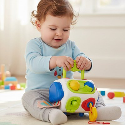 Jouet éducatif bébé 18 mois pour développement cognitif et motricité