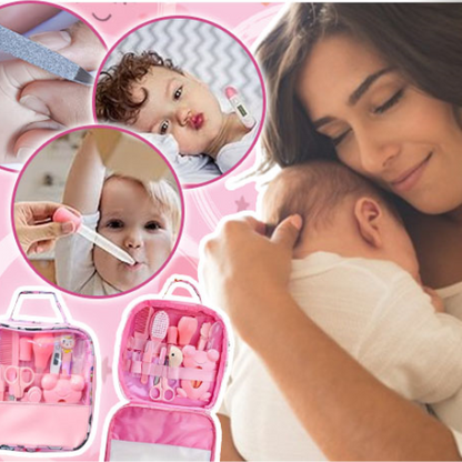 tKit d'hygiène bébé avec thermomètre et ciseaux