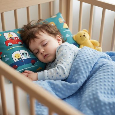 Oreiller ergonomique pour enfant - soutien cervical adapté 4-6 cm