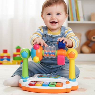  Piano musical bébé touches colorées apprentissage musique enfant
