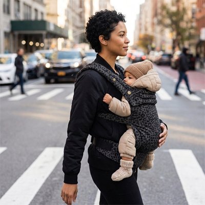  Porte-bébé ergonomique premium vue latérale - répartition du poids