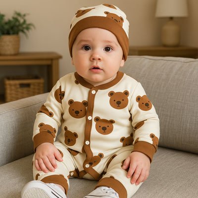 Pyjama bébé garçon à manches longues pour un confort optimal"