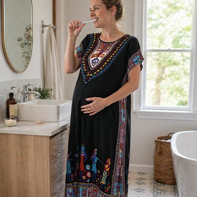 Robe grossesse caftan qui sublime la féminité