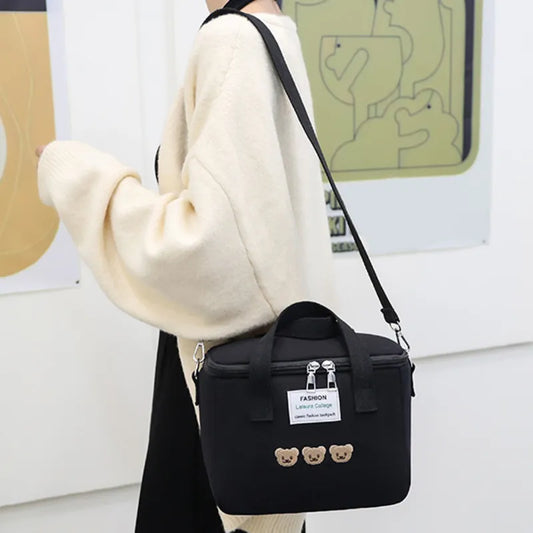 Sac isotherme biberon noir pour garder lait chaud"
