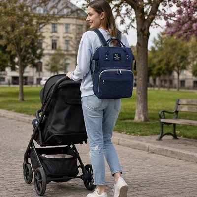 Sac à langer élégant et fonctionnel pour les sorties avec bébé"