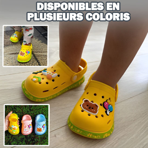 Sandales bébé jaunes respirantes été légères confortables"