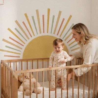 Stickers muraux boho pour décoration salon et chambre à coucher"
