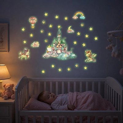 Stickers muraux illuminant les rêves des enfants"