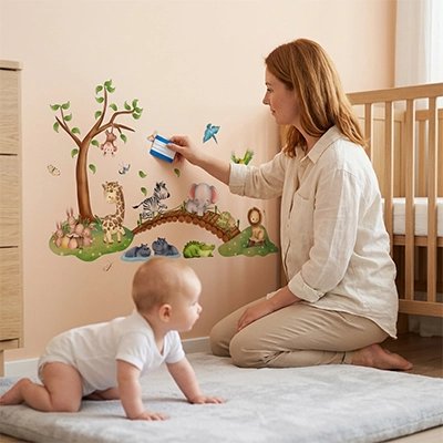 "Stickers muraux pour décoration de maison et chambre d'enfant"