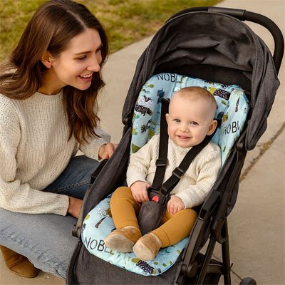 Tissu respirant coussin chaise haute facile à nettoyer
