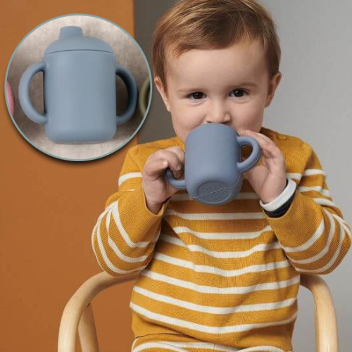 Verre bebe couleur bleue 